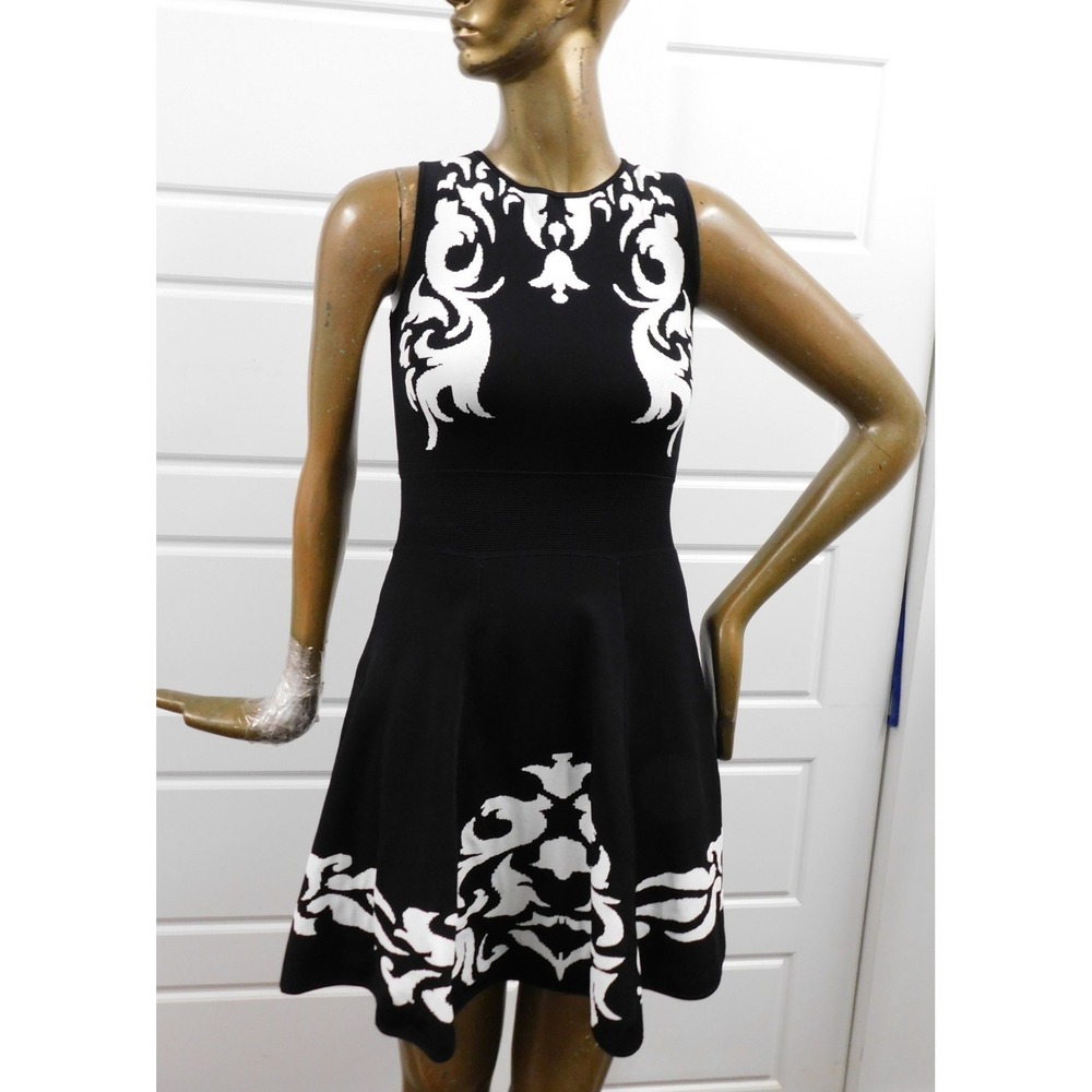 Anne Fontaine Black &โ White Print Mini Dress EU 38/US 6